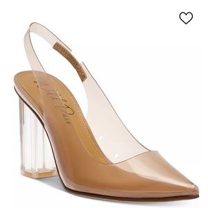 Slingback Clear Vinyl Pumps